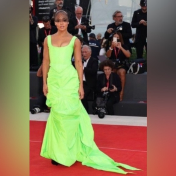 Cult Gaia Moriah Platform High Block Heel Sandal Black Size 7 New In Box - Picture 14 of 16